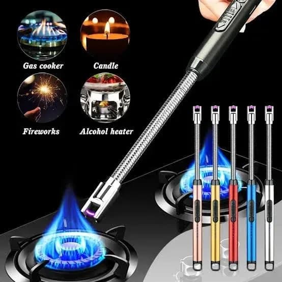 Electric Lighter Arc Windproof Flameless with 360° Flexible Neck USB Type C Rechargeable Flameless Arc Lighter Flexible and Windproof for Candles Hiking Camping Kitchen Fireplaces