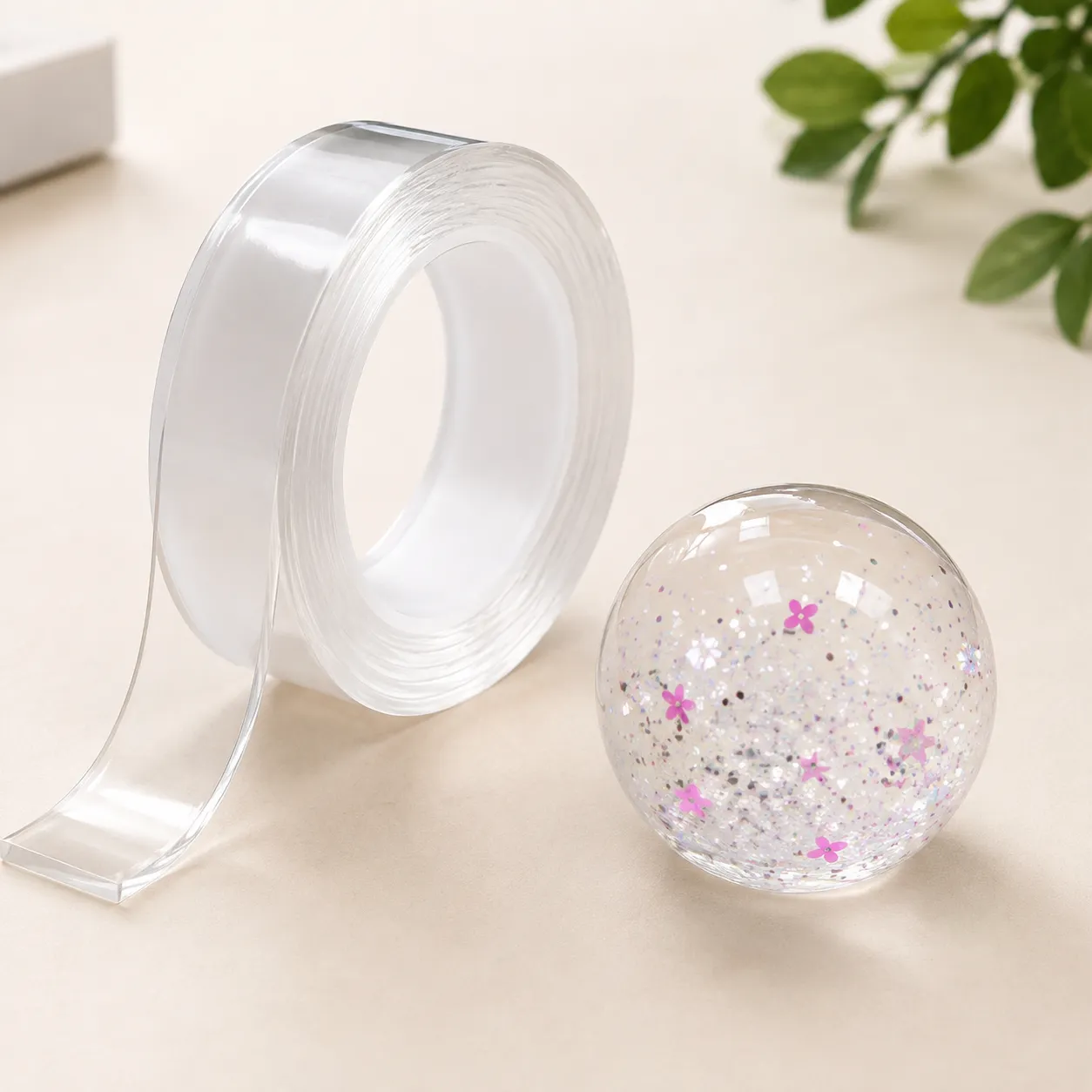 Transparent Nano Double-Sided Adhesive Tape | Heavy Duty Reusable Clear Gel Tape for Home, Kitchen & Office